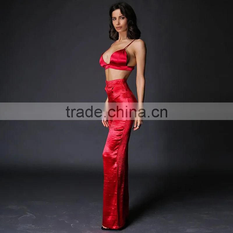 Runwaylover 011 Ladies Sexy Crop Tops And Casual Pants