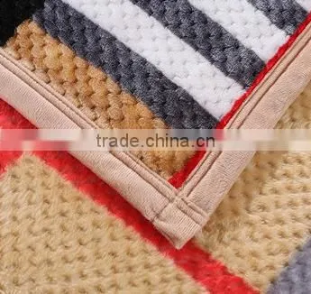 Cloud Mink Cashmere Pineapple Style Design New Carpet Blanket