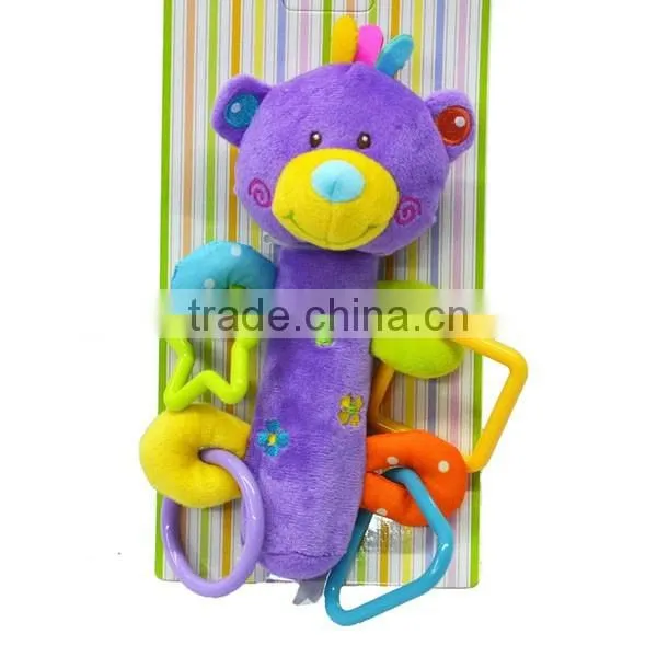 Cute Squeaky Plush toy with different geometry for formative education/enlighten education