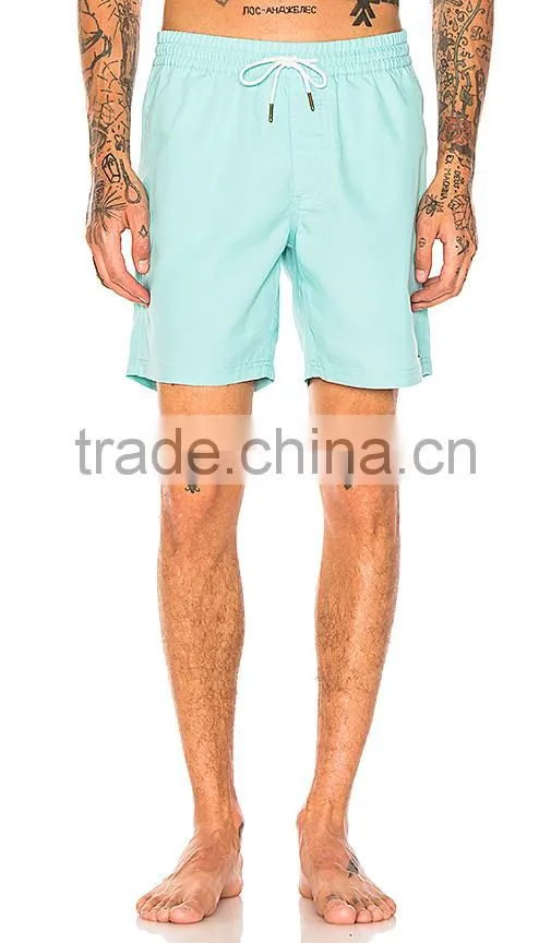 High quality custom embroidery pattern plain men swim short & beach shorts & board shorts