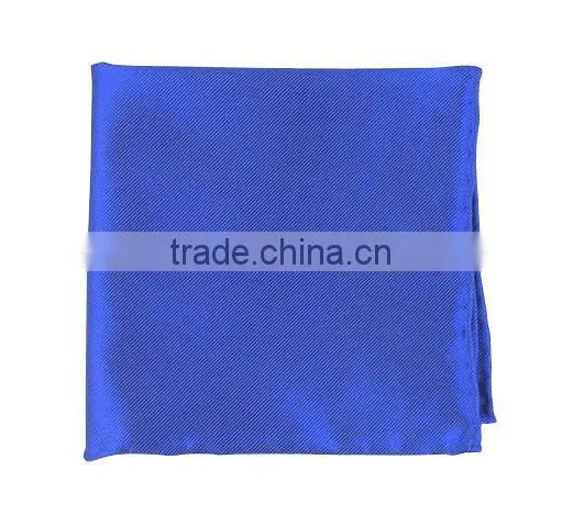 men's solid color silk twill hankie