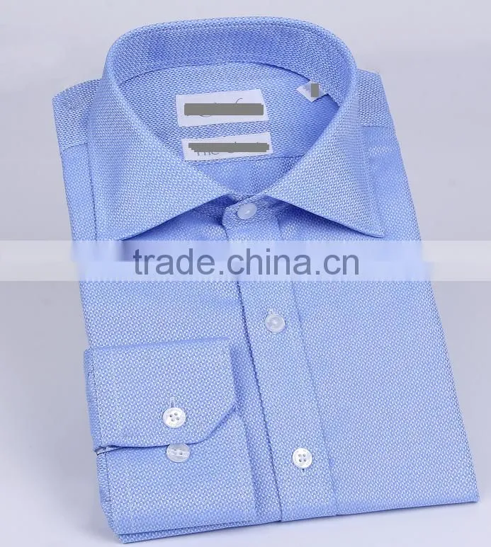2017 lastest style men office long sleeves shirts solid color