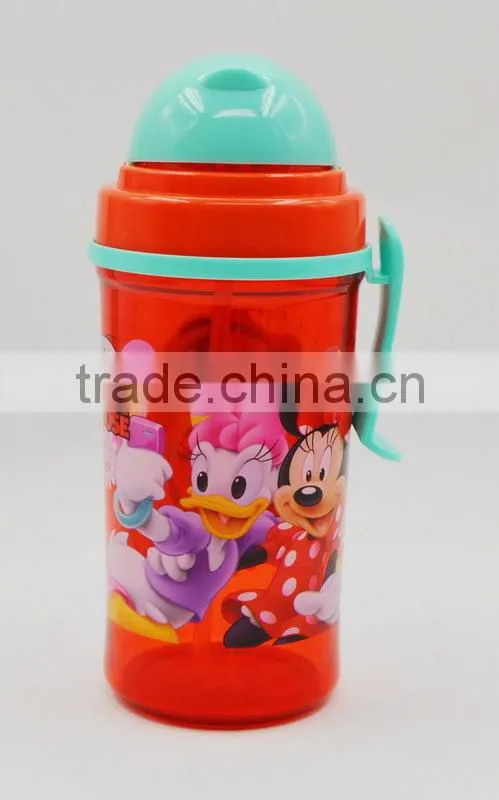 350ml kids sipper bottle/cartoon school portable water bottle/promotional gifts