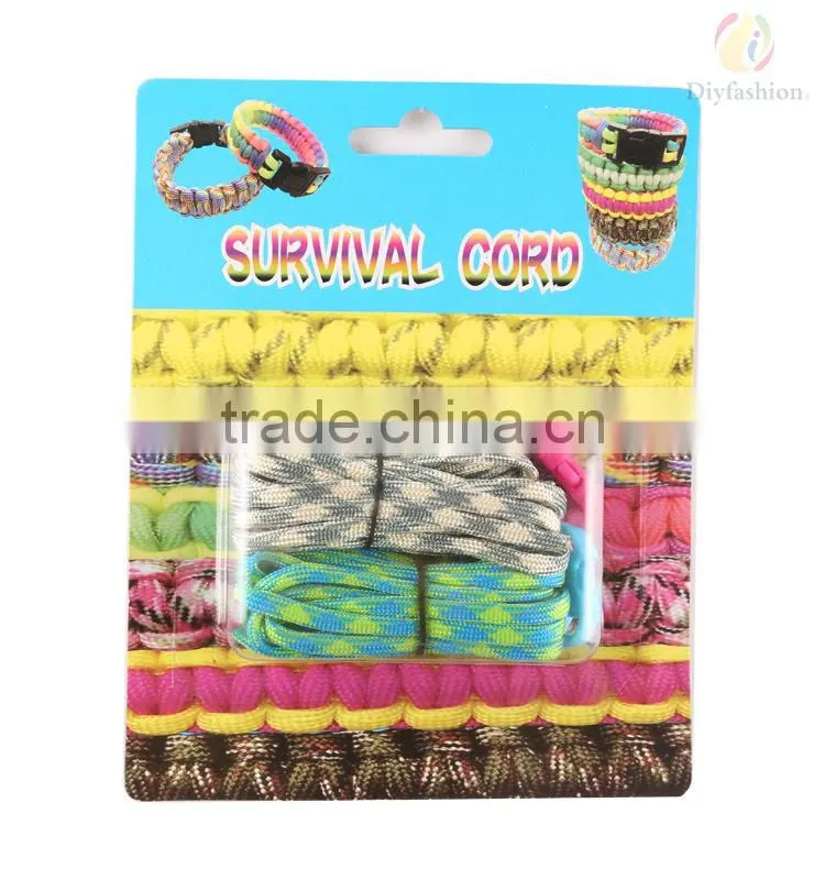 2015 Paracord Bracelet Kit In Dispalyer Box PC6002-3 Bracelet Making Kit