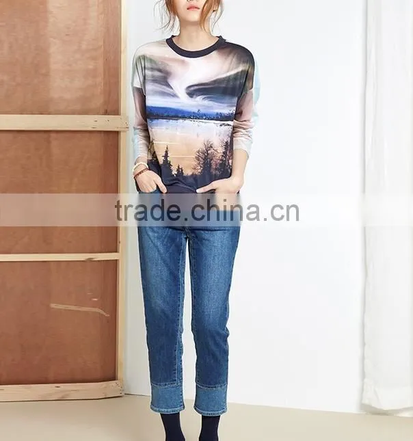 Promotional high quality women sublimation tshirt wholesale customized tshirts