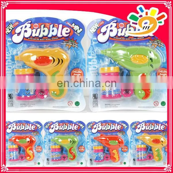 Cheap bubble gun toy,plastic bubble gun with light