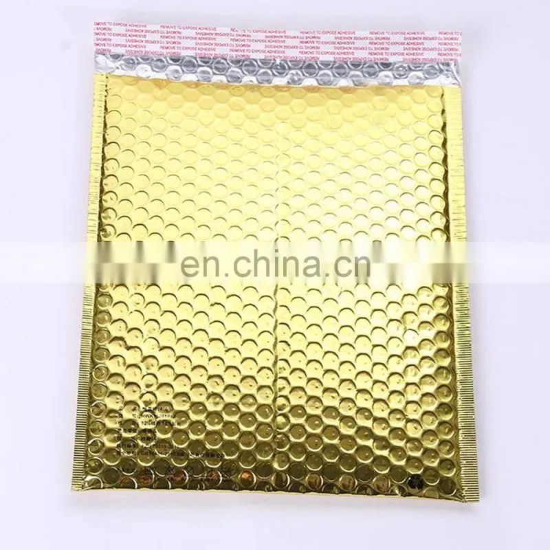 Cheap And High Quality Golden Custom Bubble Mailer With Adhesive
