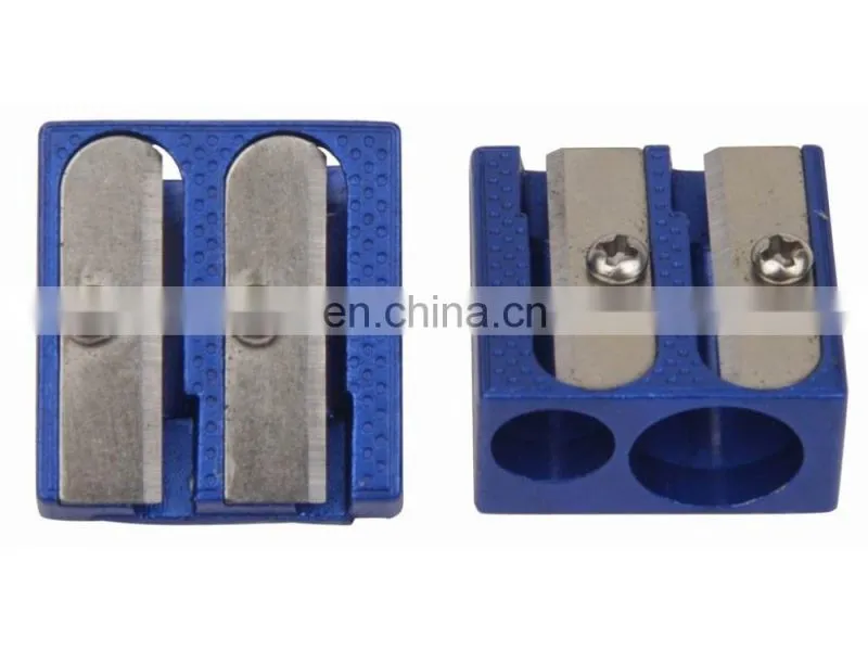 office stationery colorful double blade pencil sharpener