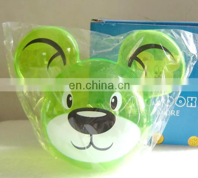 bear shape kids plastic large coin banks