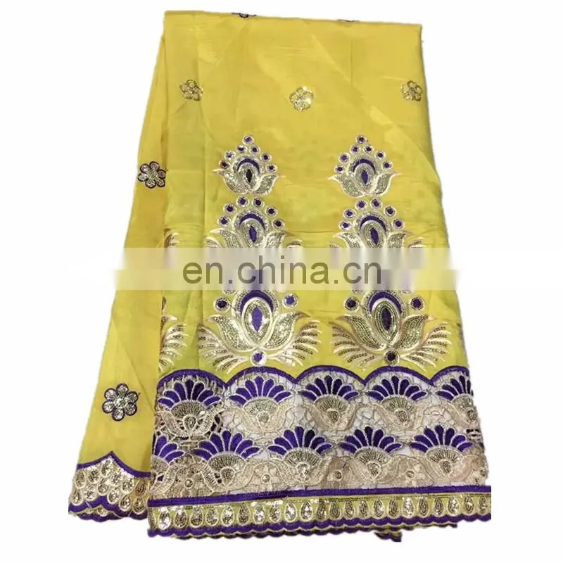 High quality African Fabrics George Lace/Fancy African Silk George Lace for women dress H15112738
