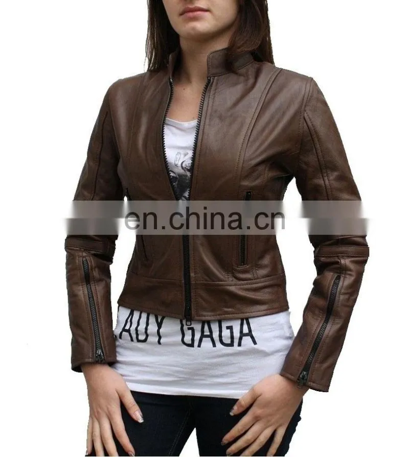 Leather Jacket, Women Finished Leather Jacket, Pakistan