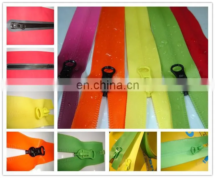 Seal metal waterproof zipper for bags