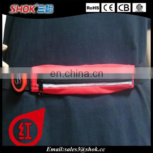 LED Running Belt Elastic Waist Belt With Zipper Pocket Using For Jogging at Night
