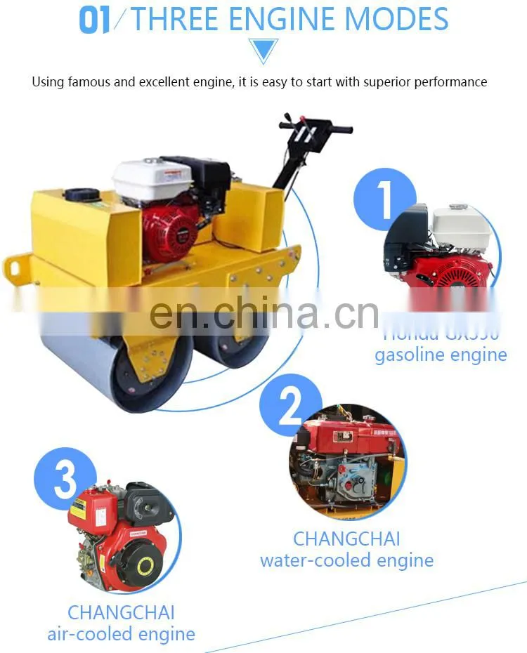 5% discount for mini new road roller price double wheel vibratory road roller for sale price