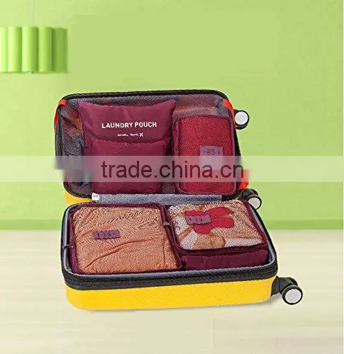 Packing Cubes And Pouches - The Most Light and Handy Travel Cube Set - Set of 6 - Durable, Compact, Multifunctional, Lightweigh