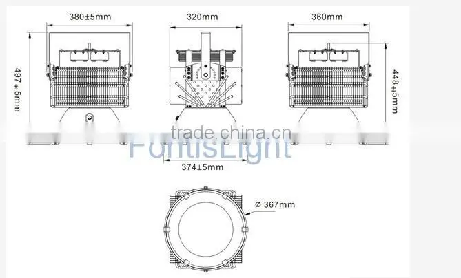 2015 hot new product best price led high bay light 400W