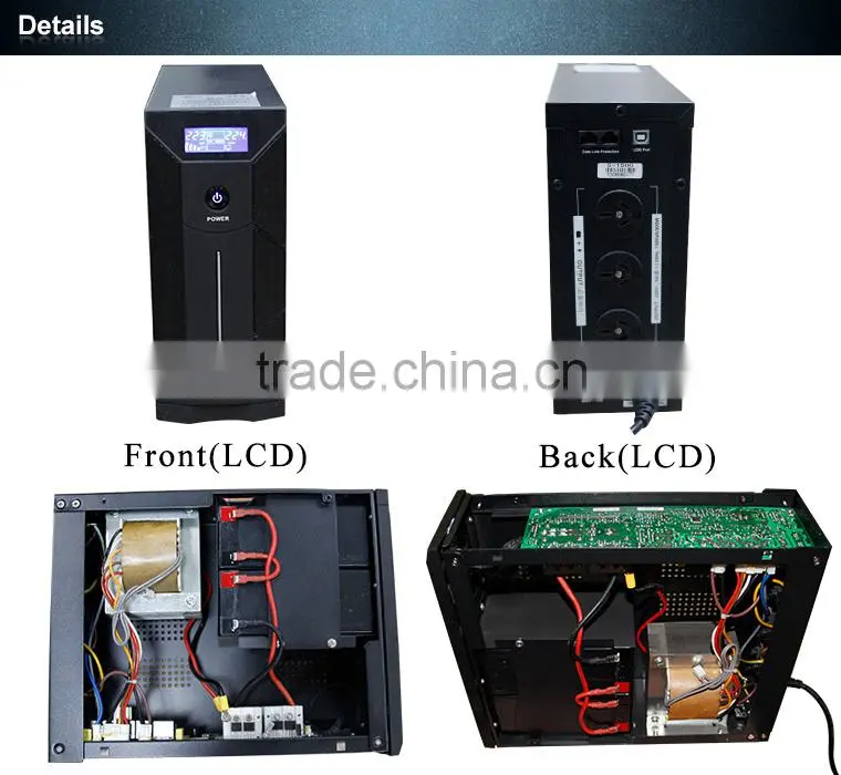 2000Va / 1200W Line Interactive UPS Uninterrupted LED Power Supply