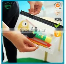Wholesale Clear PVC Document Bag With Hook&Loop