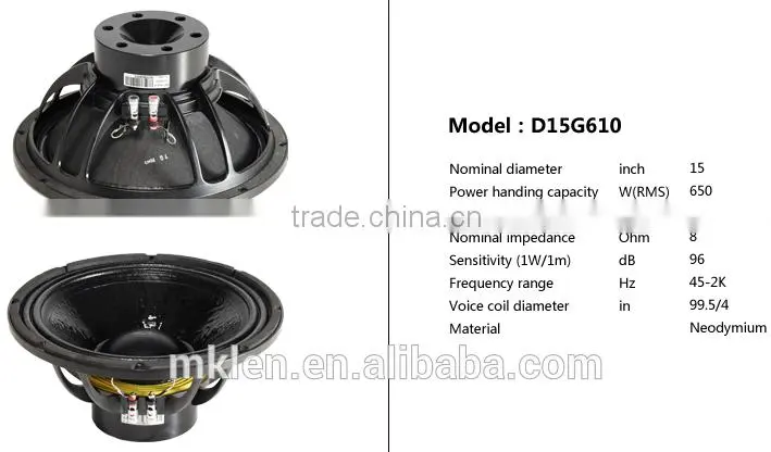 RW-115TT+ 15 inch neodymium pro subwoofer, speakers subwoofer
