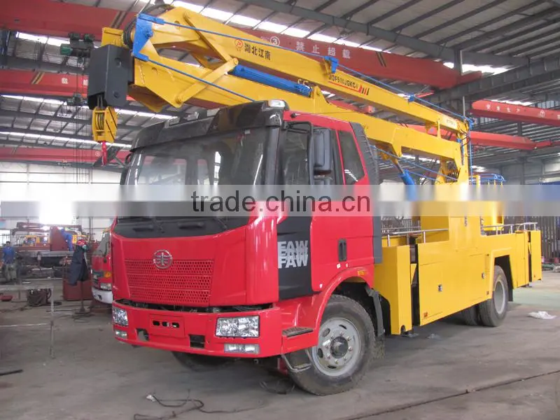 FAW 24m truck mounted aerial ladder platform