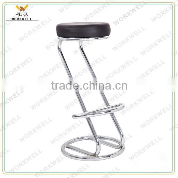 WorkWell new design Z-shape steel bar stools(Kw-B2064)