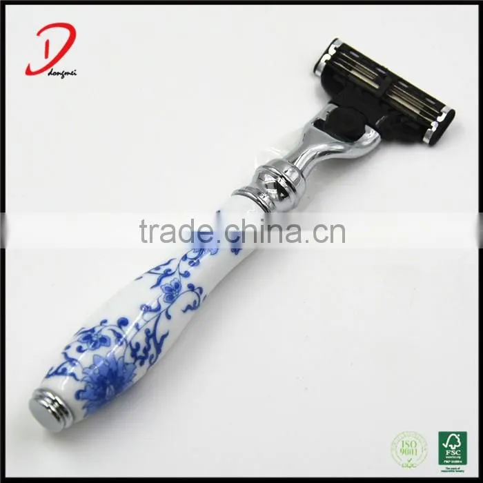 New arrival removable Chinese style mach 3 blades ceramic shaving razors