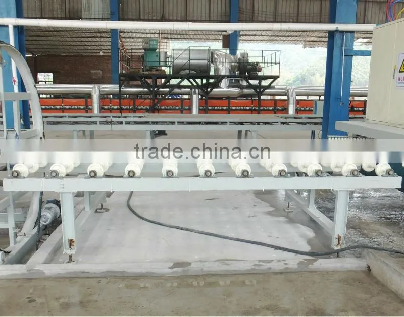 Artificial quartz stone pass-over roller table/stone slab processing machine