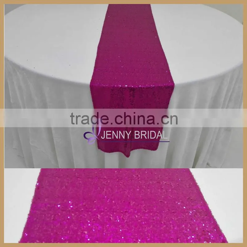 SQN#13 well-made best price decorative table runner round table,sequin table runner