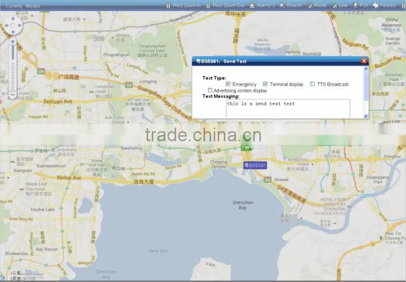HB-A6 vehicle tracking system software with voice monitoring mileage statistic