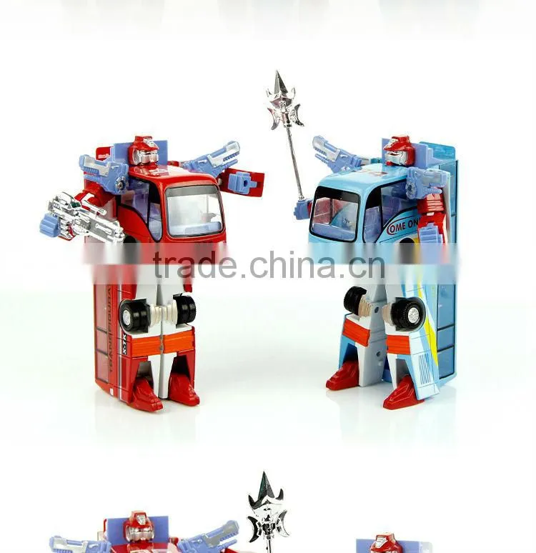 New 2014 Edition Genuine 24cm Transformation Robots Action Figures Classic Toys For Boy's Gifts Robot Change into Bus