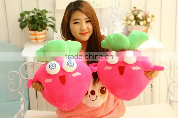 2016 wholesale latest vegetable shape pillow vegetable fruit shape pillow toys