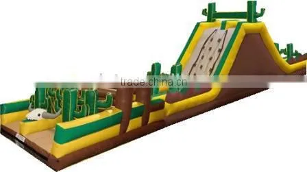 giant cheap inflatable obstacle course for sale