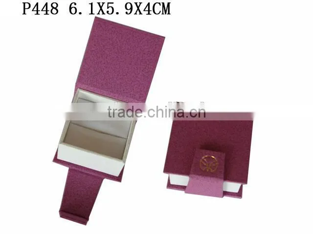 2016 Elegant Custom Earring Box Paper with Flannel Insert P447