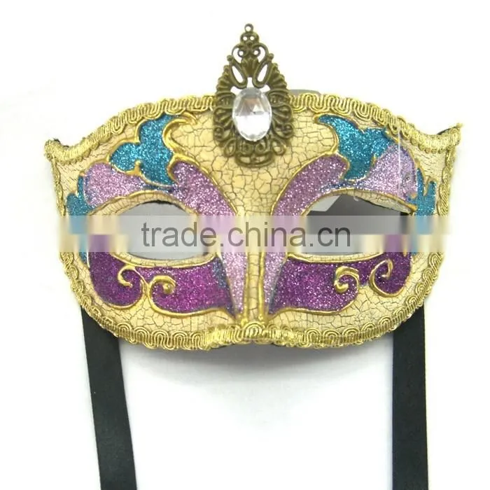 Custume Carnival Accessories HT-HF028 Plastic Half Face Party Eye Mask Personalized Eye Mask