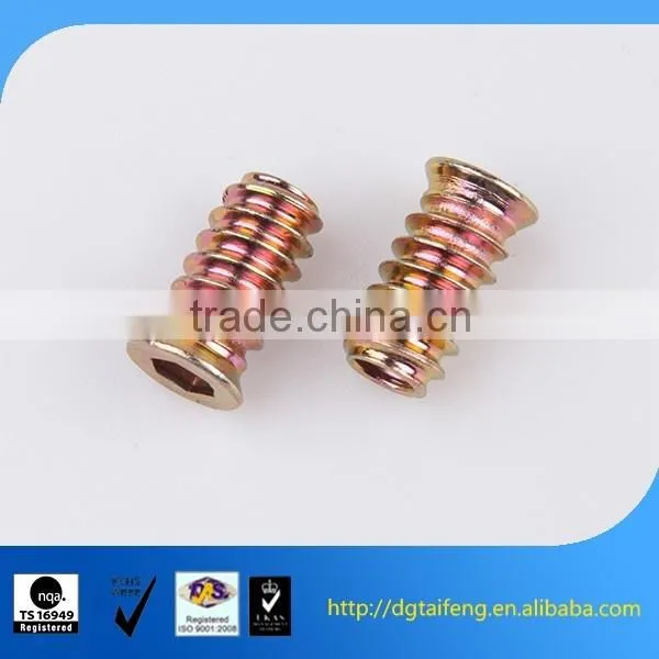zinc coated external and internal thread set screw grub screw