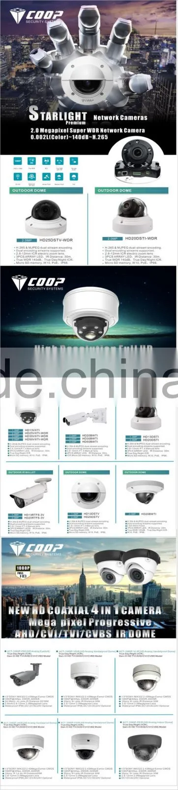 2015 new products electronics Starlight Camera Outdoor Waterproof IP66 MJPEG IP Camera POE Web server, NVR, CMS