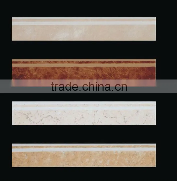 Glazed wall ceramic skirting tile 80X450mm