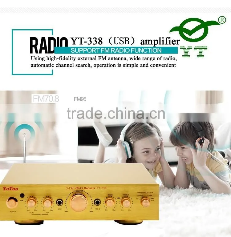 12v usb mp3 module amplifier YT-338 with Karaoke