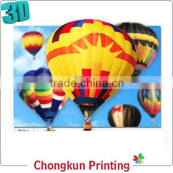 hot sale High definition 3D lenticular PP / PET picture of scenery waterfall