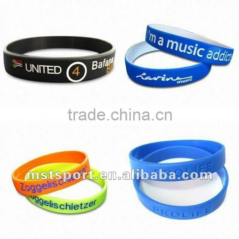 2015 new high quality fashion cheap custom silicone bracelets