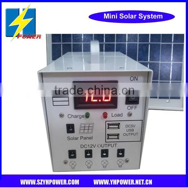 10w DC solar system with LED display