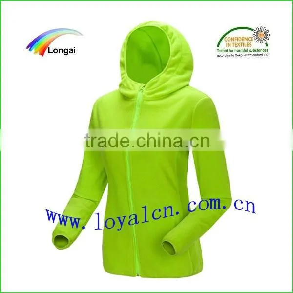 high quality customized popular micro fleece jacket women