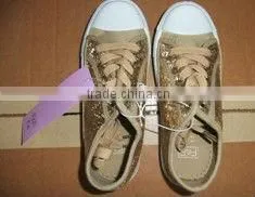 Europe beautiful girl causal shoes stock