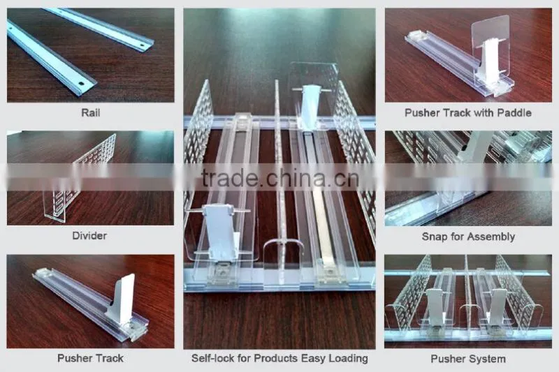 Clear Plastic Divider for Shelves Display