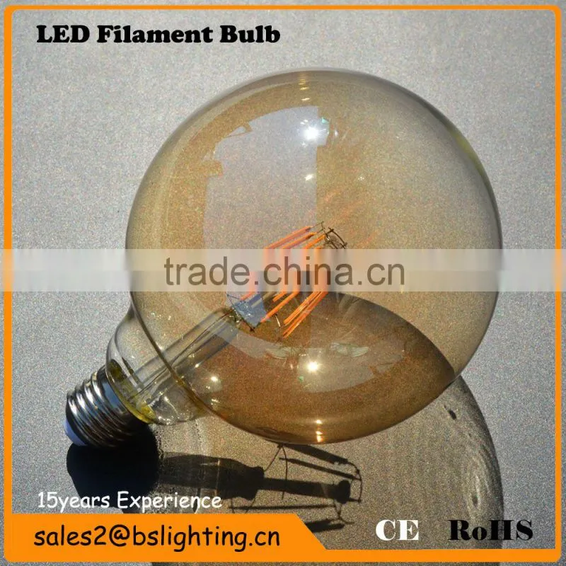 G80 G95 G125 1-8W b22 e14 e27 led filament bulb China supplier