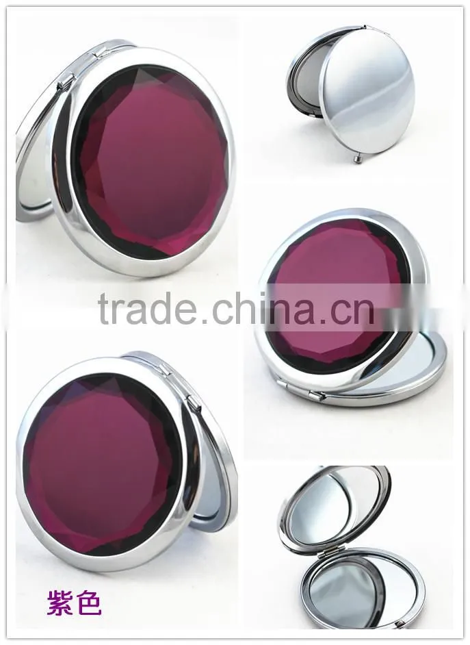Promotional metal cosmetic mirrors /pocket mirror/compact mirror can add your own logo