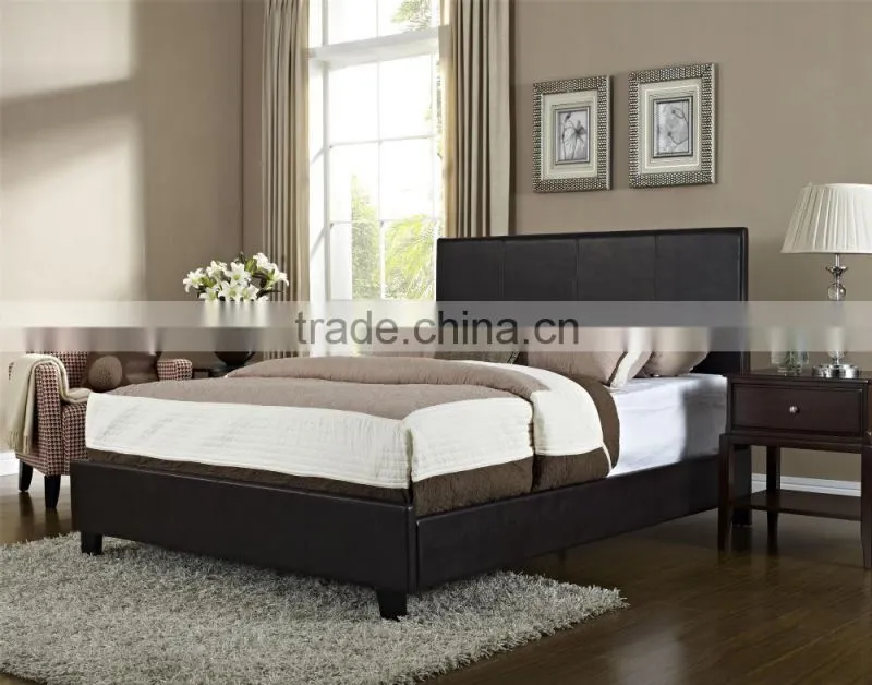 Bolton Queen Upholstered United State style Platform Bed with Topstitched Panels AS-B49
