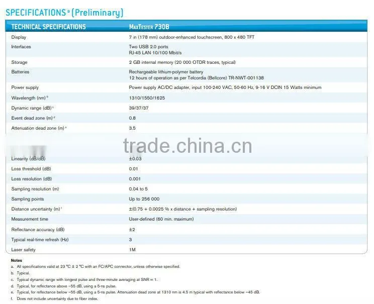 EXFO Canada OTDR MAX-730B, EXFO SM OTDR 1310/1550 nm, 39/37 dB PRICE