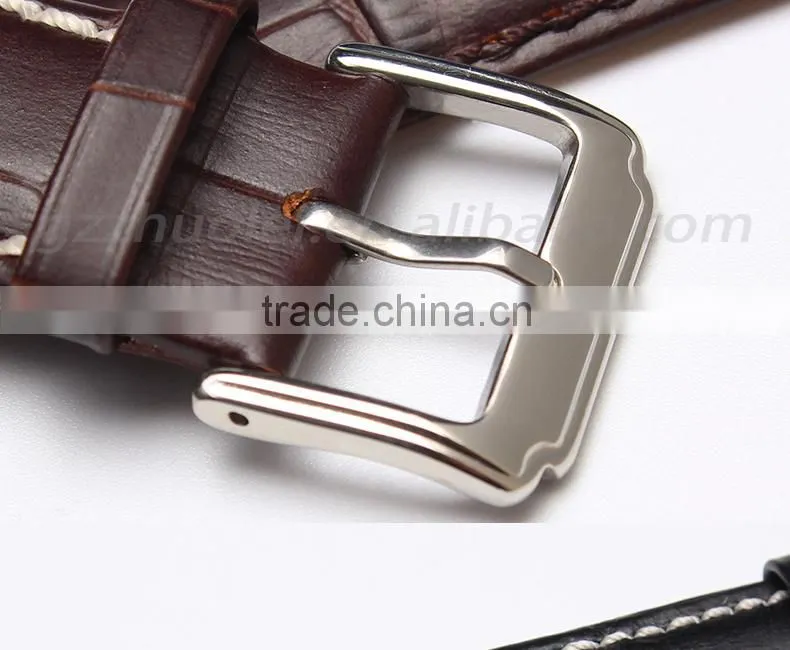 18|19|20|21|22mm high quality genuine leather Men and women's Watch strap with fashionable buckle