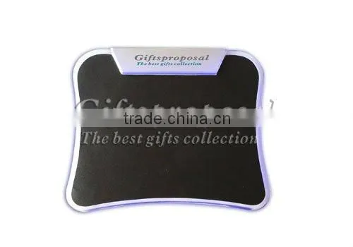 Mouse Pad Mat With Blue LED Light with 4 Port USB Hub for PC Laptop Notebook